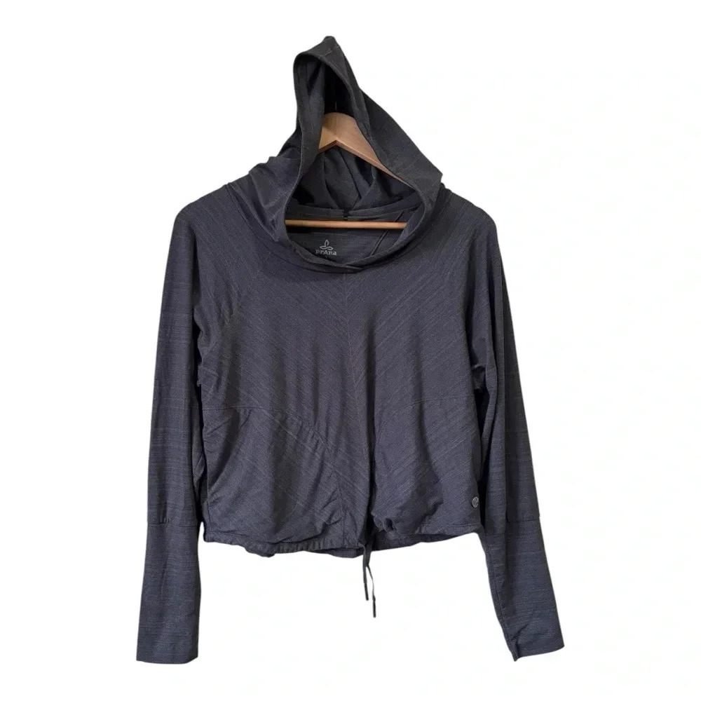 prAna Inigma After Yoga Hoodie jersey fabric Size S - Picture 1 of 13